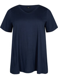 A-linjeskuren t-shirt med korta ärmar