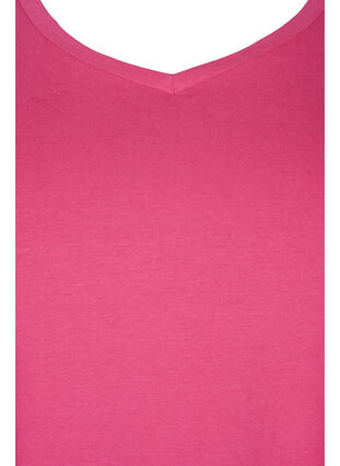 Enfärgad t-shirt i bomull, Hot Pink, Packshot image number 2