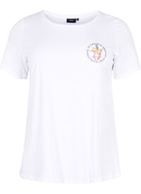 T-shirt i bomull med tryck framtill