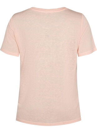T-shirt med nitar och rund halsringning, Pale Blush, Packshot image number 1