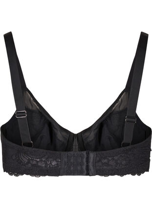 Spets-bh med mesh, Black, Packshot image number 1