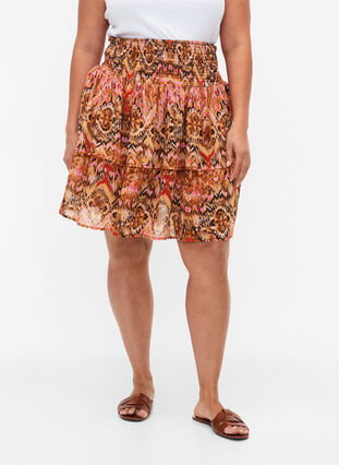 Mönstrad kjol med smock, Colorful Ethnic, Model image number 2