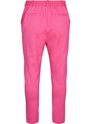 Croppade byxor med fickor, Shocking Pink, Packshot image number 1