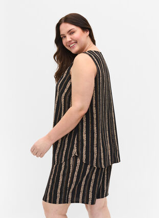 Ärmlös topp med mönster, Graphic Stripe, Model image number 1