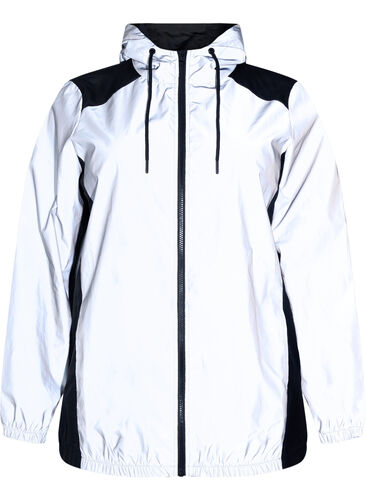 Reflexjacka med huva, Black w. Reflex, Packshot image number 3