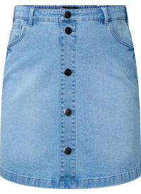 Denimkjol med a-linjeformad passform