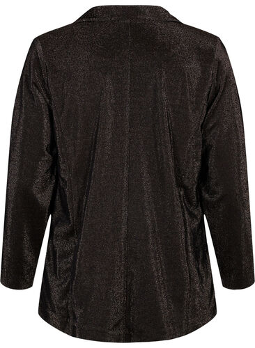 Kavaj med glitter och knäppning, Black w. Lurex, Packshot image number 1