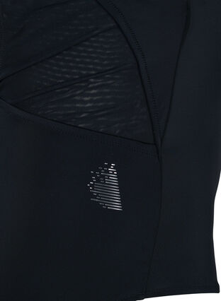 Baddräkt med korsad rygg, Black, Packshot image number 3