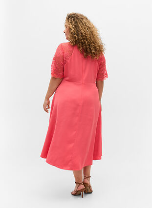 Midiklänning med korta spetsärmar, Dubarry, Model image number 1