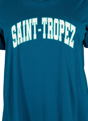 T-shirt i bomull med tryck, Blue Coral SAINT, Packshot image number 2