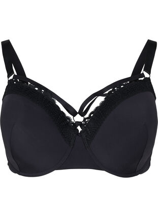 Bh med spets, Black, Packshot image number 0