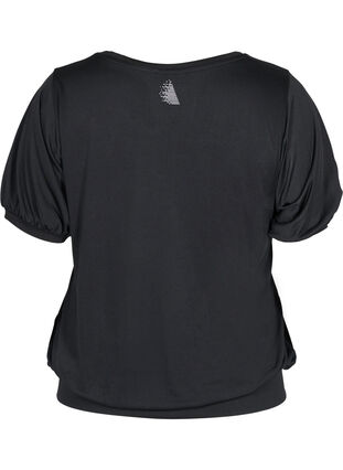 Kortärmad träningströja, Black, Packshot image number 1