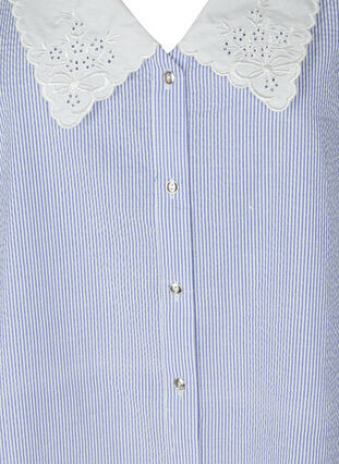 Randig ärmlös skjorta med krage, Marlin, Packshot image number 2