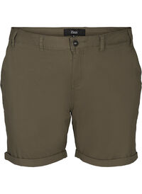 Shorts i bomull med fickor