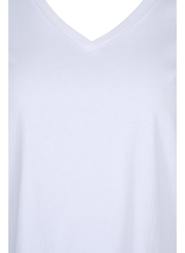 2-pack t-shirt i bomull, Ultramarine/White, Packshot image number 3