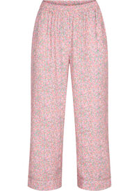Pyjamasbyxor i bomull med blommönster