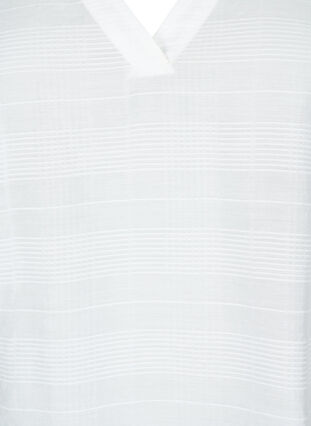 Topp i viskos med struktur, Bright White, Packshot image number 2