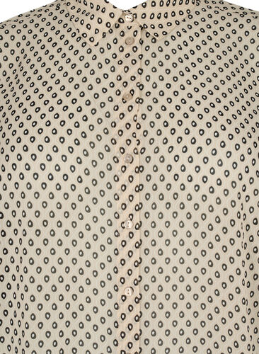 FLASH - Långärmad skjorta med tryck, Off White Dot , Packshot image number 2