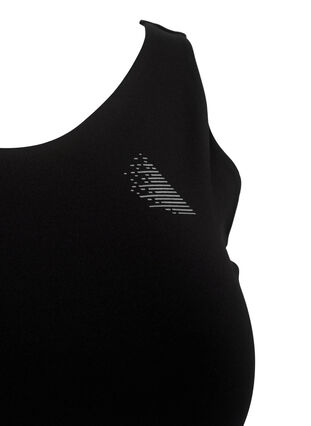 Sport-bh med utskuret parti, Black, Packshot image number 2