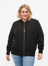 Bomberjacka med fickor, Black, Model