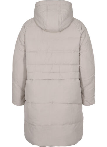 Vinterjacka med huva och fickor, Moon Rock, Packshot image number 1