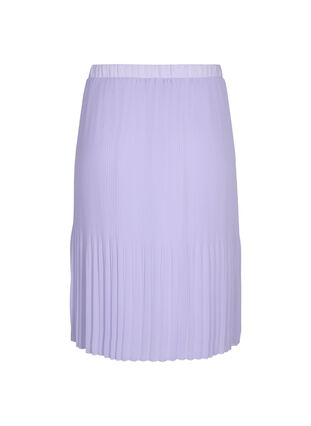 Plisserad kjol i midilängd, Lavender SOLID, Packshot image number 1