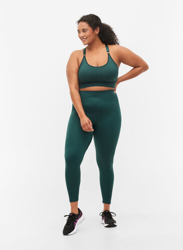 Seamless sport-bh i ribbat material, Pine Grove, Model image number 2
