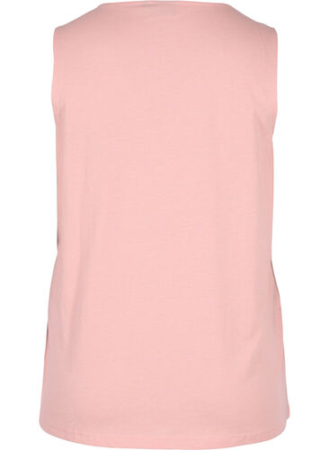 Topp med v-hals och spetsdetaljer, Rose Tan Mel., Packshot image number 1
