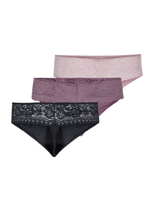 3-pack g-string med spets, Mix assortment, Packshot image number 1