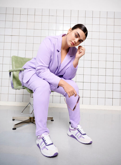 Enkel blazer med knapp, Purple Rose, Image image number 1