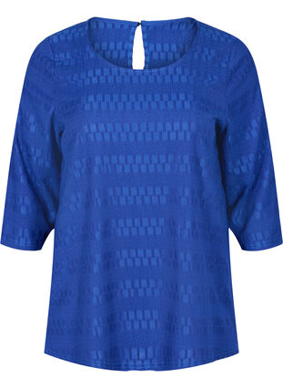 Mönstrad blus med 3/4-ärmar, Surf the web, Packshot image number 0