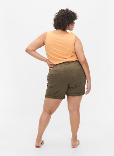 Shorts i bomull med fickor, Tarmac, Model image number 1