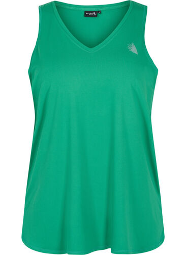 Träningstopp med v-ringning, Jolly Green, Packshot image number 0