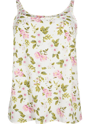 FLASH - Topp med tryck, Off White Flower, Packshot image number 0