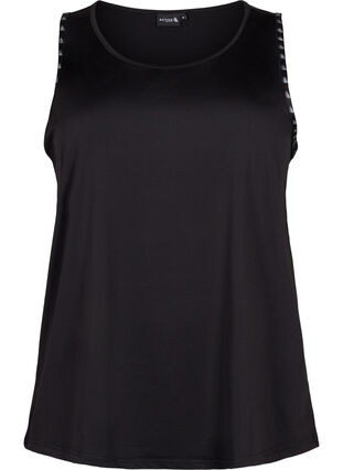 Enfärgad träningstopp, Black, Packshot image number 0