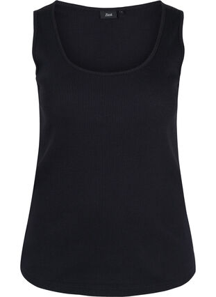 2-pack ribbad bas-tanktop , Rosebloom/Black, Packshot image number 3