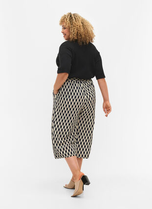 Culottebyxor med tryck, Oval AOP, Model image number 1