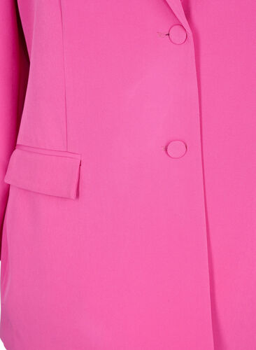 Klassisk blazer med knapp, Rose Voilet, Packshot image number 2