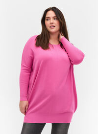 Stickad blus, Wild Orchid, Model