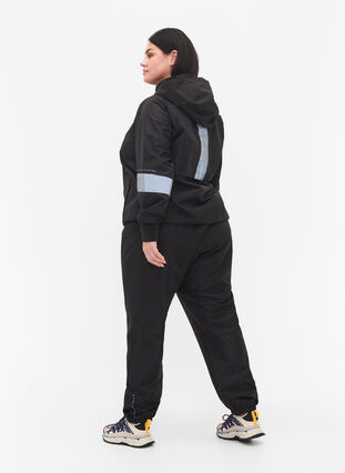 Regnbyxor med reflex, Black w. Reflex, Model image number 1