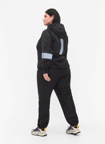 Regnbyxor med reflex, Black w. Reflex, Model image number 1