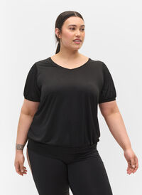 Kortärmad träningströja, Black, Model
