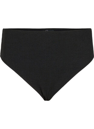 Bikinitrosor med crepe-struktur, Black, Packshot image number 0