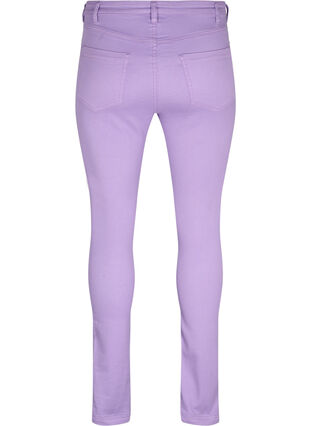 Högmidjade Amy jeans med super slim passform, Chalk Violet, Packshot image number 1