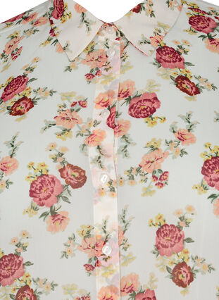 FLASH - Långärmad skjorta med tryck, Off White Flower, Packshot image number 2