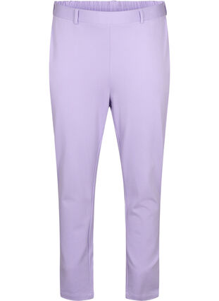 Croppade byxor med fickor, Purple Rose, Packshot image number 0