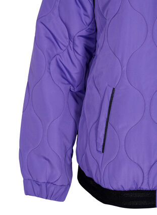 Bomberjacka med fickor och glitter, Passion Flower, Packshot image number 3