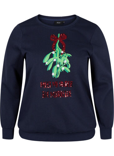 Jultröja, Night Sky Mistletoe, Packshot image number 0