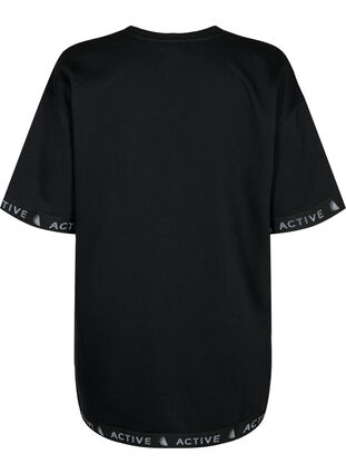 Lång sweatshirt med 1/2-ärmar, Black, Packshot image number 1