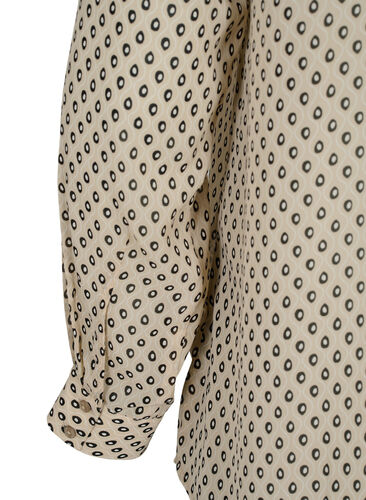 FLASH - Långärmad skjorta med tryck, Off White Dot , Packshot image number 3
